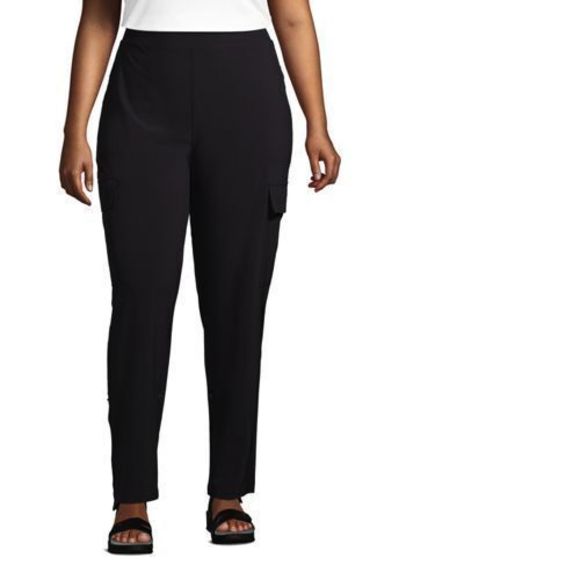 Lands' End Pants & Jumpsuits Lands End High Rise Pull On Adjustable